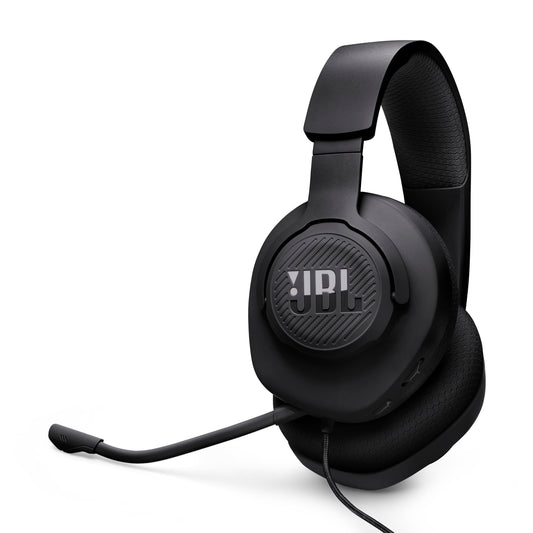 JBL Quantum 100M2 - Wired Over-Ear Gaming Headset with omnidirectional, Detachable mic with Mute Option and Fabric-Covered Memory Foam Ear Cushions, Compatible with All Platforms (Black) - Available at All In One Marketplace Canada