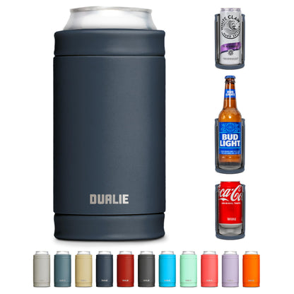 DUALIE 3 in 1 Insulated Can Cooler - Universal Size for 12 oz Cans, Slim Cans, and Bottles - 10+ Colors Available 🍁 All In One Marketplace Canada