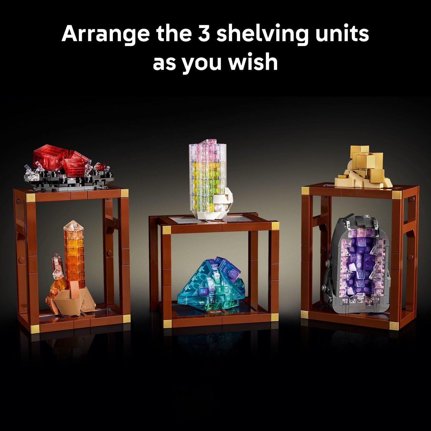LEGO Ideas Mineral Collection Building Set for Adults, Ages 18+ - Bedroom or Office Decor with 3 Display Shelves - Unique Gift Idea for Men & Women - 21362 🍁 All In One Marketplace Canada