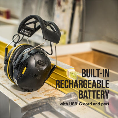 3M WorkTunes Connect Wireless Hearing Protector with Bluetooth Technology, Bluetooth Hearing Protection with a 26 dB Noise Reduction Rating - Available at All In One Marketplace Canada