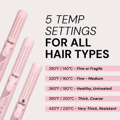 L'ANGE HAIR Le Duo Grande 360° Airflow Styler | 2-in-1 Curling Wand & Titanium Flat Iron Hair Straightener | Professional Hair Curler with Cooling Air Vents to Lock in Style | Adjustable Temp - Available at All In One Marketplace Canada