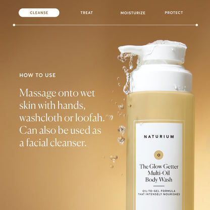 The Glow Getter Multi-Oil Hydrating Body Wash | Gentle Cleanser | 16.9 FL OZ / 500 ml