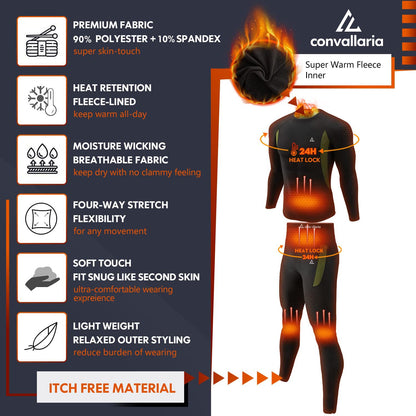 CL convallaria Thermal Underwear for Men Long Johns Set Base Layer Cold XL 🍁 All In One Marketplace Canada