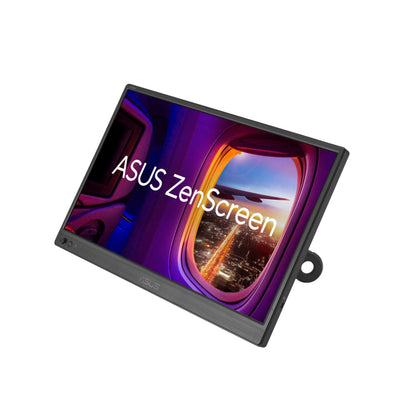 ASUS ZenScreen 15.6” Portable Monitor for Laptop (MB169CK) - Dual USB-C, Mini-HDMI, Plug & Play External Screen for Travel Dual Setup, Full HD, IPS, Anti-Glare Surface, 360° Kickstand, 3yr Warranty Asus