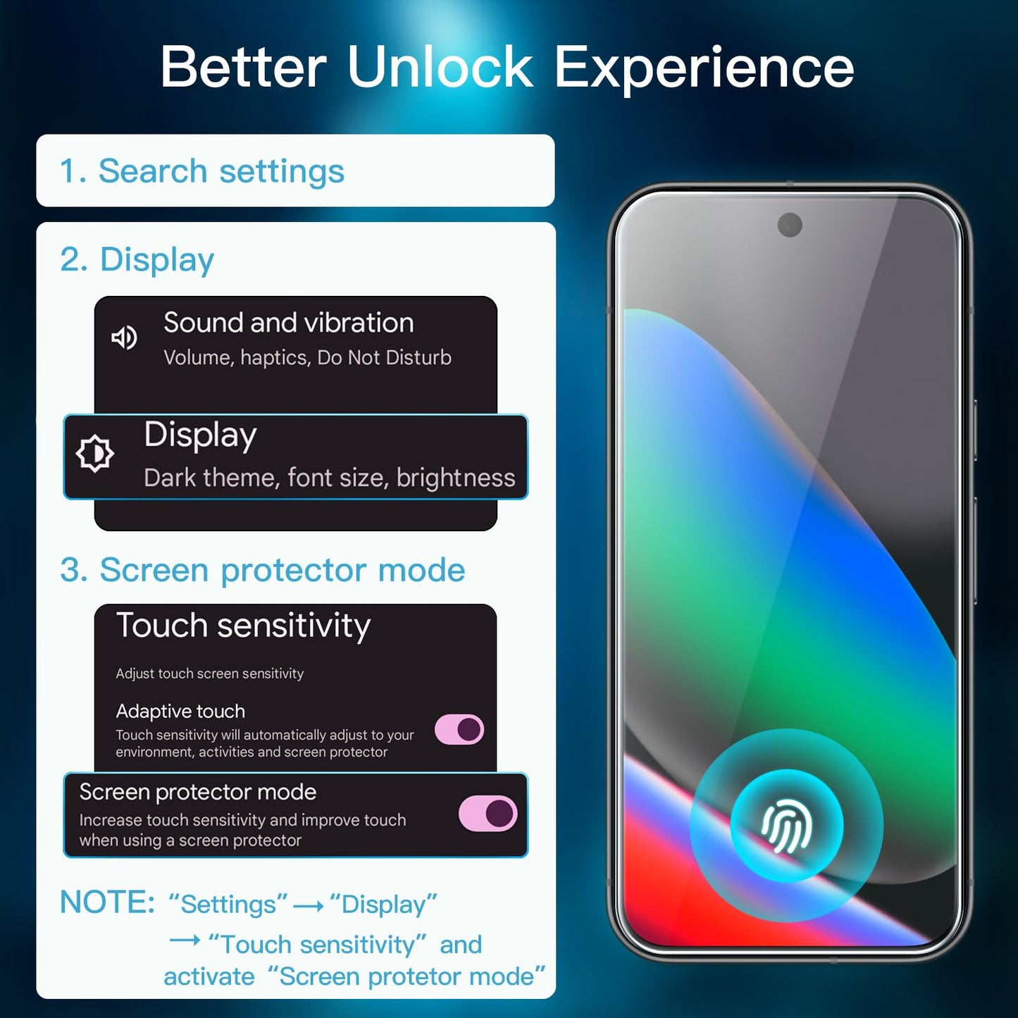 JETech Screen Protector for Google Pixel 10 with Camera Lens Protector, Easy Installation Tool, Fingerprint Unlocking Compatible, Tempered Glass Film, HD Clear, 2-Pack Each