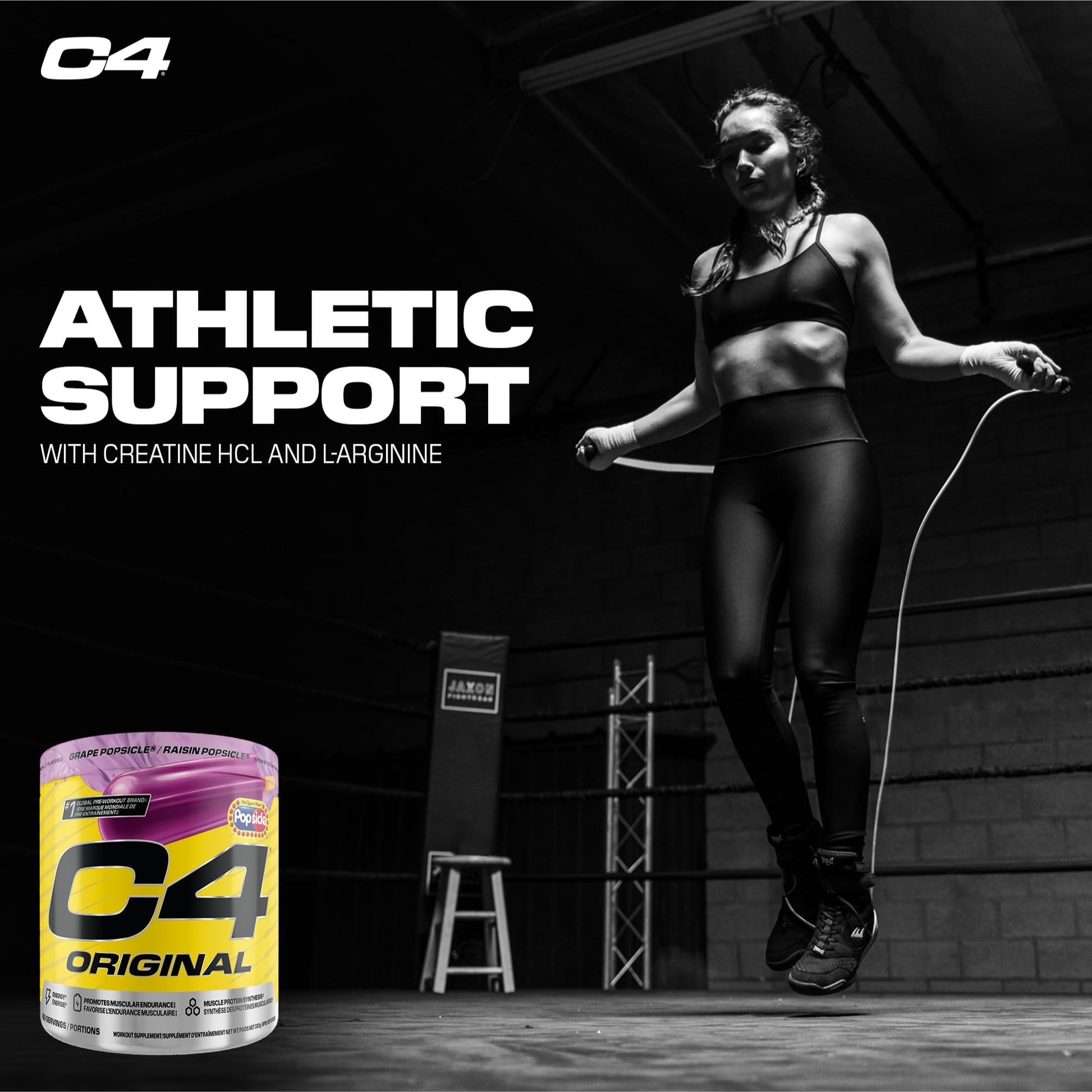 Cellucor C4 Original Pre Workout Powder - Sugar Free Preworkout Energy for Men & Women - 150mg Caffeine, Beta Alanine, Creatine - Grape Popsicle, 60 Servings Cellucor