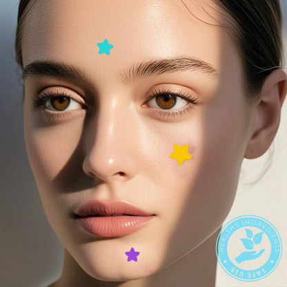 320 PCS Pimple Patch Star Invisible Ultra Thin Star-shaped Pimple Patches Colorful Hydrocolloid Patch Skin Care for Face - Available at All In One Marketplace Canada