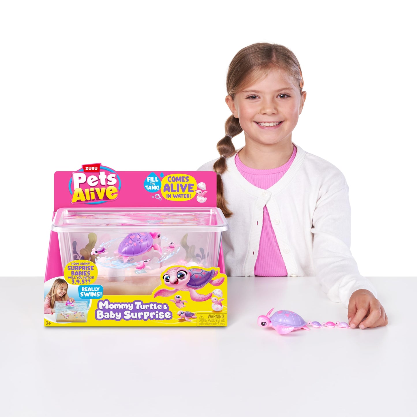 Pets Alive Mama Turtle Surprise by ZURU, Robot Toy Pet Turtle Pets Alive