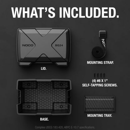 NOCO Snap-Top BG24 Battery Box, Group 24 12V Battery Box for Marine, Automotive, RV, Boat, Camper and Travel Trailer Batteries 🍁 All In One Marketplace Canada