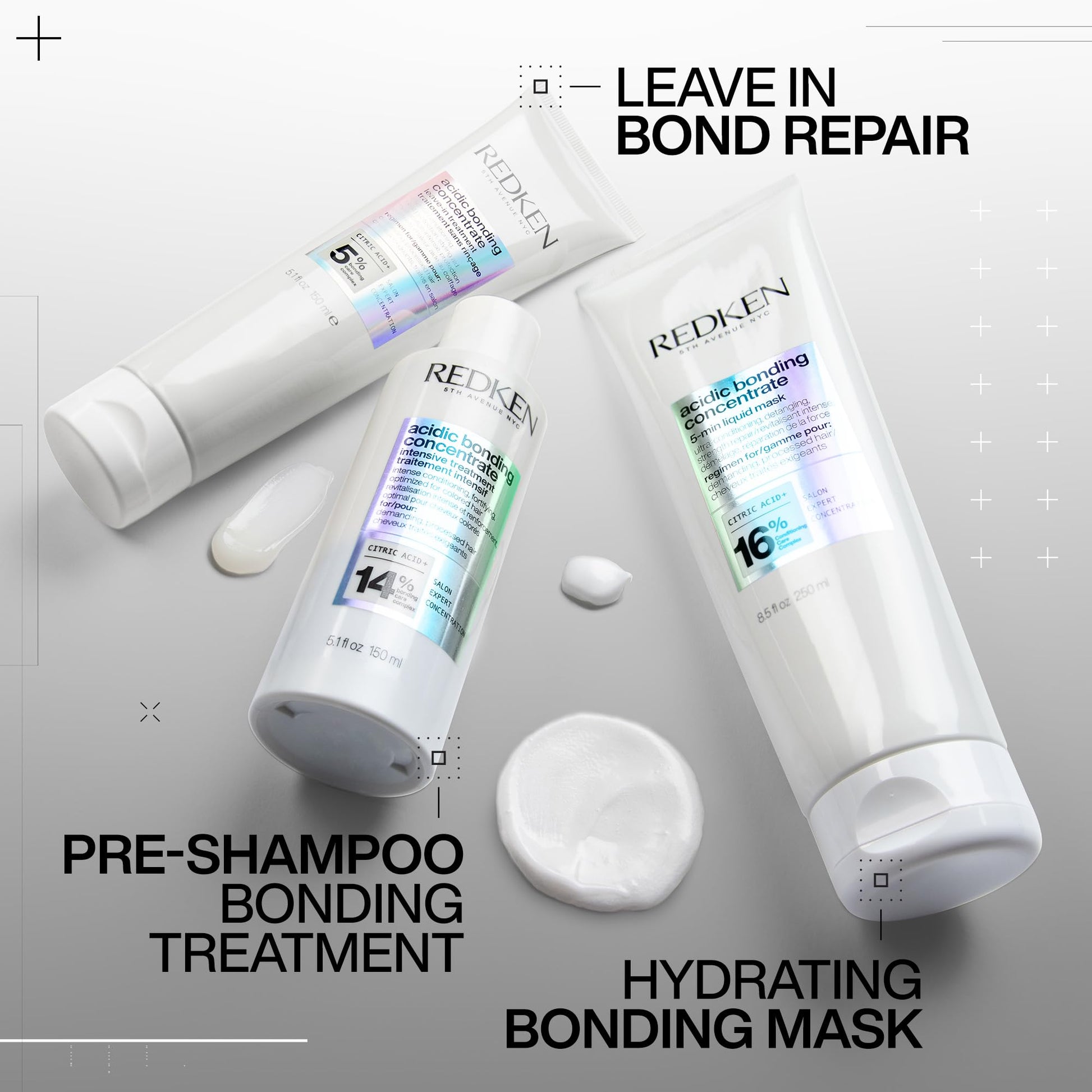 Redken Acidic Bonding Concentrate 5-Min Liquid Mask, Fast-Acting Hair Mask For Hair Damage, Hair Bonding Treatment For Deep Repair And Hydration, 250ml - Available at All In One Marketplace Canada