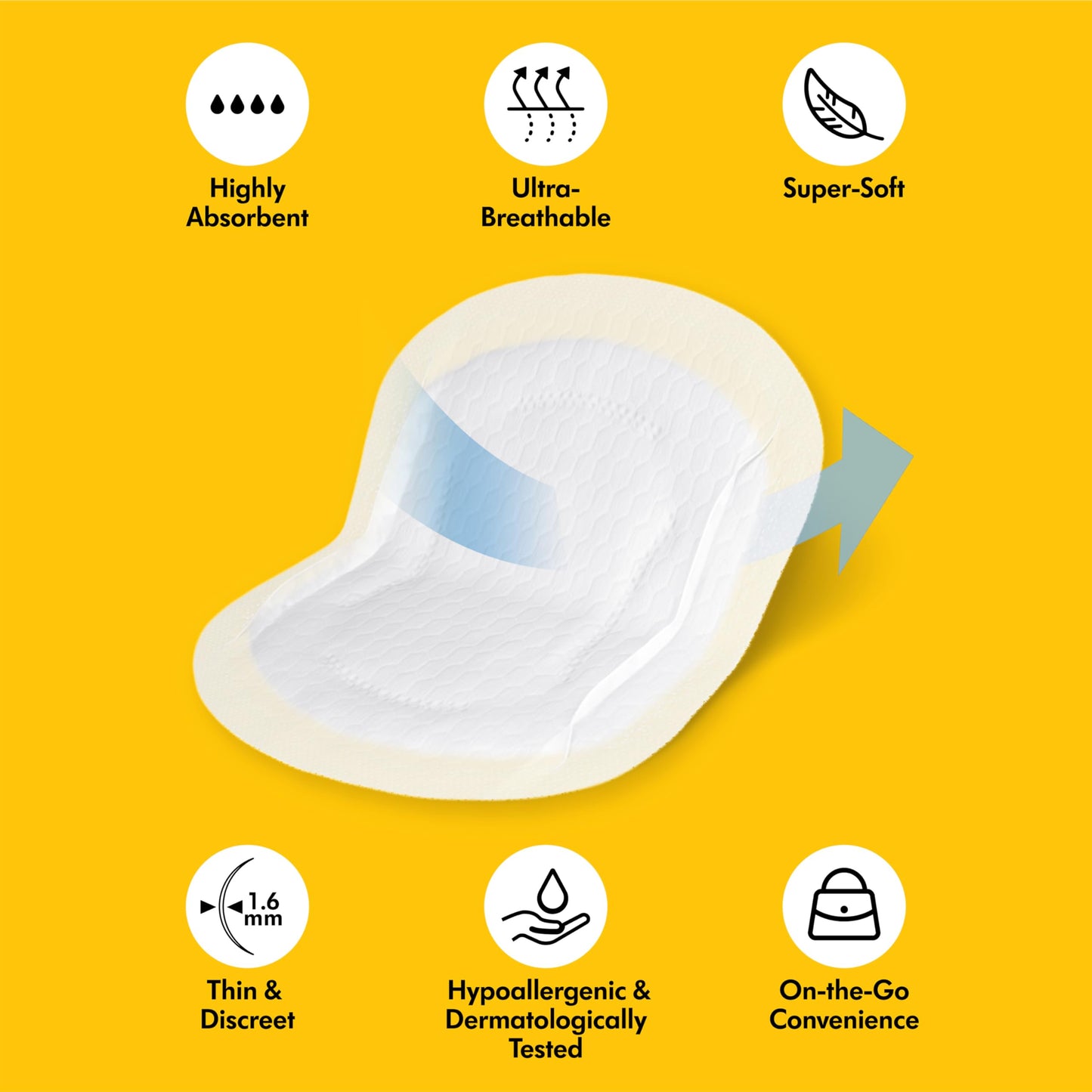 Medela Ultra-Breathable Nursing Pads, Highly Absorbent, Super Soft, Discreet Design for Comfortable Wear, Pack of 200