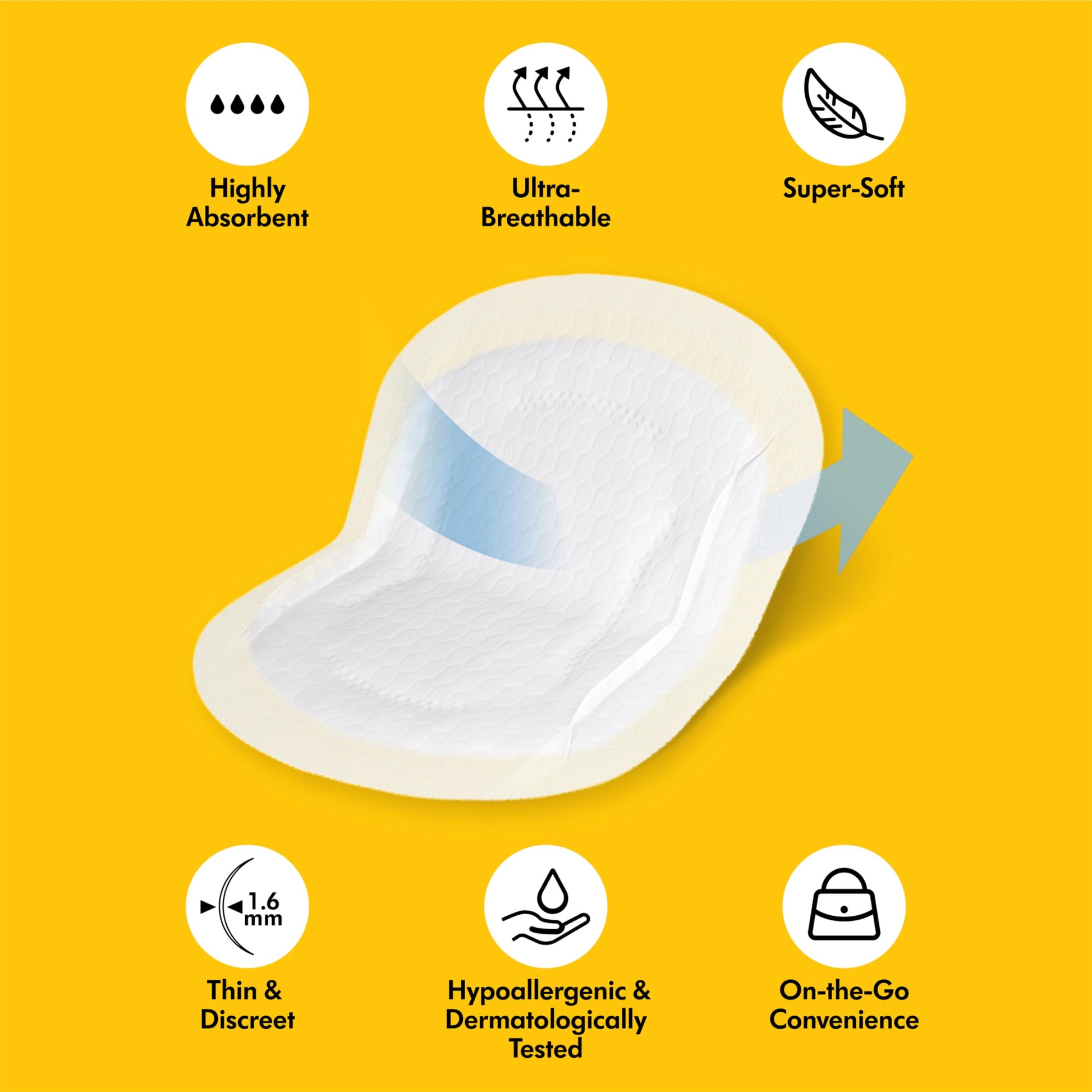Medela Ultra-Breathable Nursing Pads, Highly Absorbent, Super Soft, Discreet Design for Comfortable Wear, Pack of 200