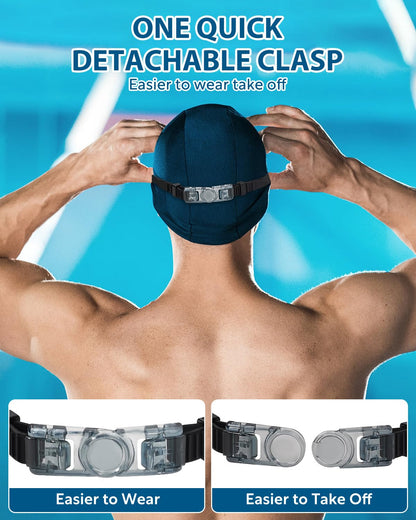 Swimming Goggles, 2 Pack Wide View Anti Fog&UV Swim Goggles with Ear Plugs, No Leaking Swim Glasses for Audlt Men Women Youth (Aqua & Pink)