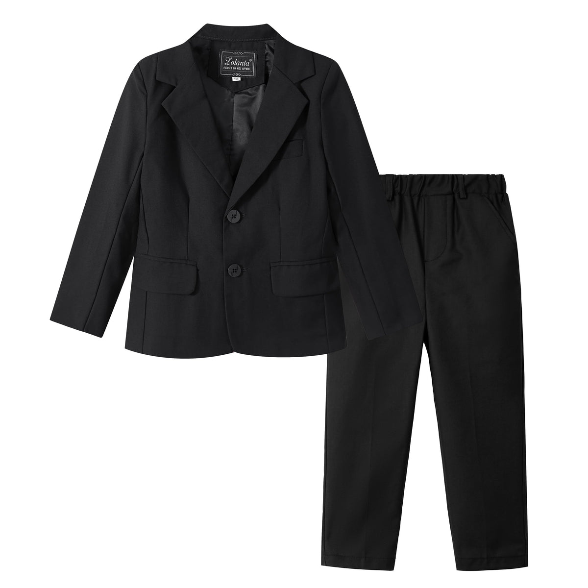LOLANTA Boys Black Suit Tuxedo Jacket Blazer Formal Outfits(Black, 11-12Y) 🍁 All In One Marketplace Canada