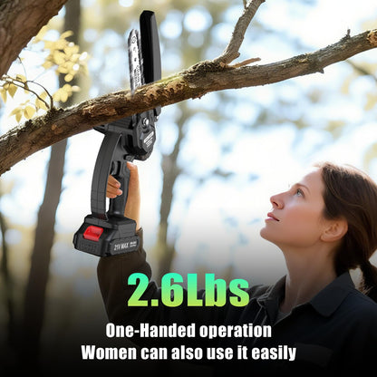 Mini Chainsaw Cordless, 6 inch Electric Chain Saw, with Power Display for Wood/Tree Cutting, Garden & Household Use Stocking Holiday Gifts for Men 🍁 All In One Marketplace Canada