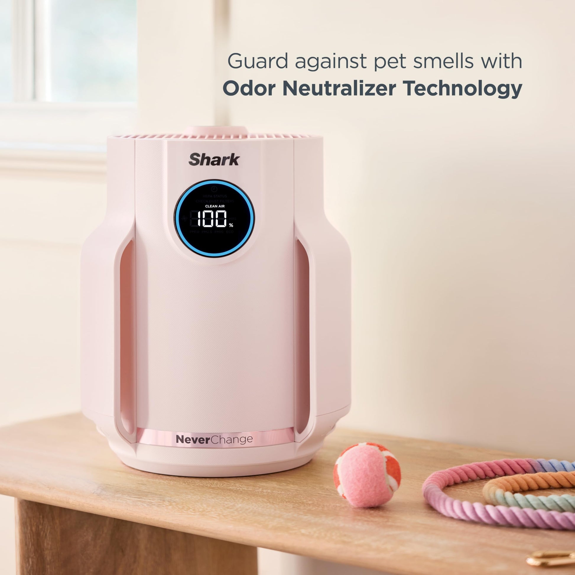 Shark NeverChange Compact Pro Air Purifier, HP072CPK, Quartz Shark