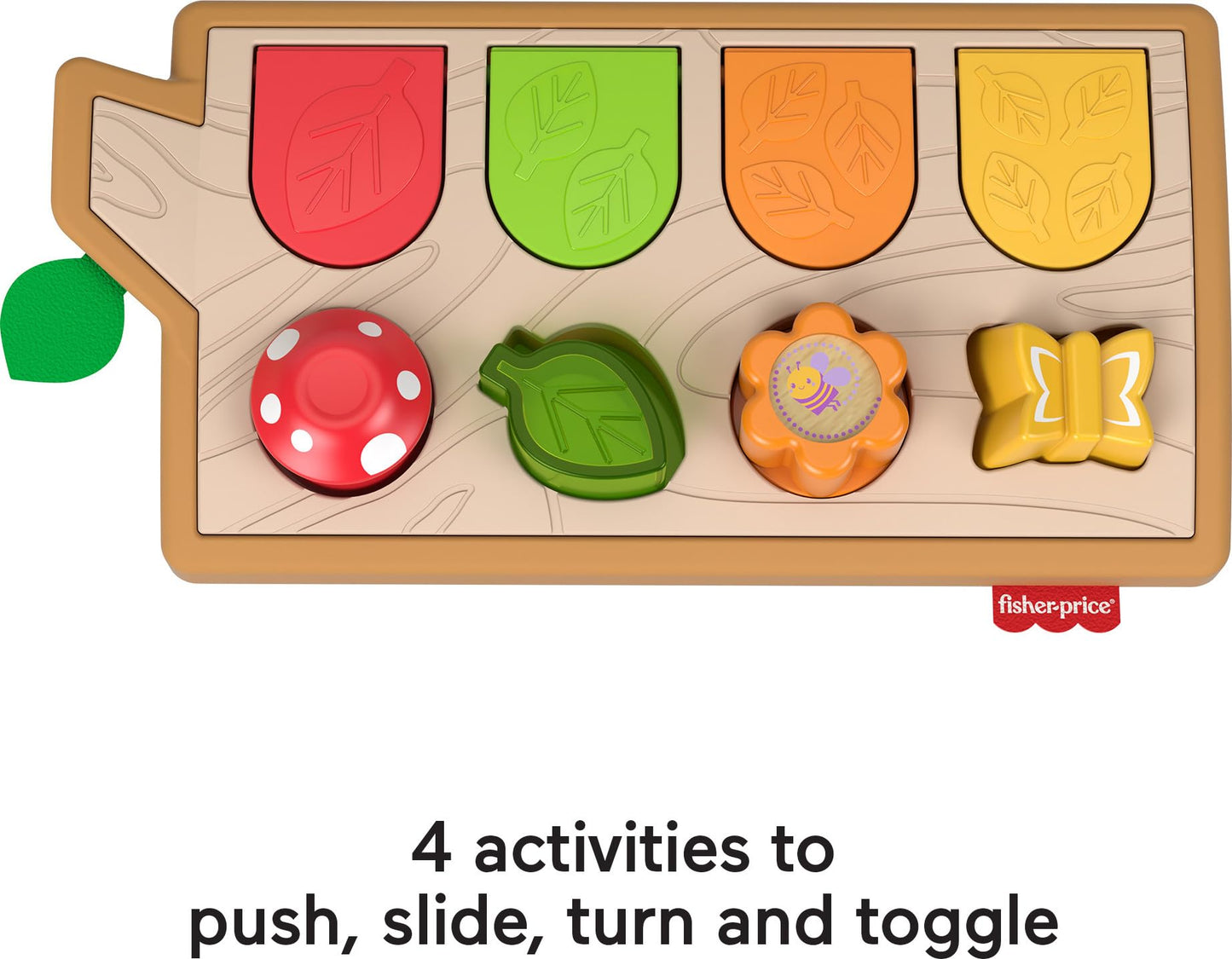 Fisher-Price Baby Toy Hide & Peek Pop-Up Animal-Themed Sensory Activity with Wood Accents & Sounds for Ages 9+ Months Fisher-Price