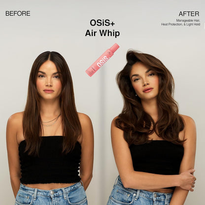 Schwarzkopf Professional OSiS+ Airwhip Flexible Volume Mousse | Non-Crunchy, Light to Medium Hold | Hair Volume & Body | Heat Protection up to 250°C/450°F| For All Hair Types, 200mL - Available at All In One Marketplace Canada
