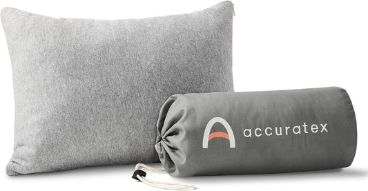 ACCURATEX Camping Pillow, 100% Cotton Cover Compressible Travel Pillow - Available at All In One Marketplace Canada