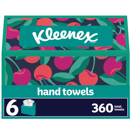 Kleenex Hand Towels, Single-Use Disposable Paper Towels, 6 Boxes, 60 Towels Per Box (360 Towels Total) - Available at All In One Marketplace Canada