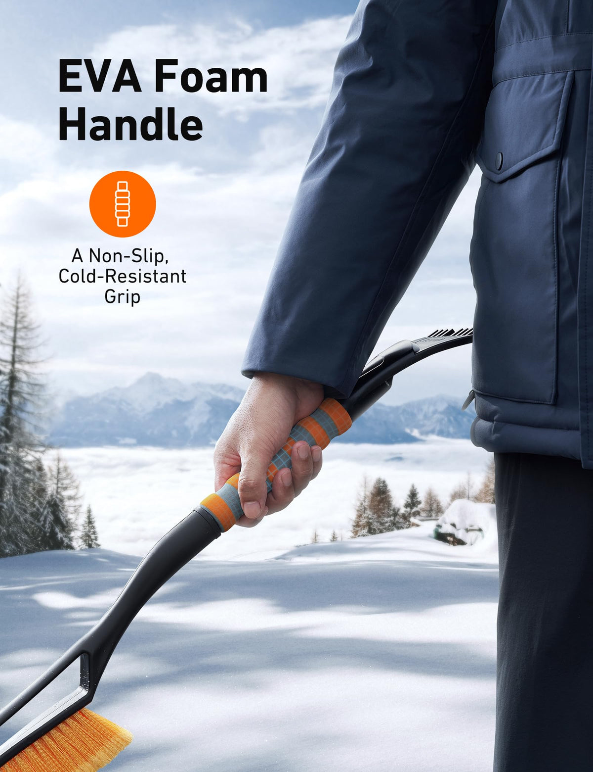 AstroAI 27" 2-in-1 Detachable Snow Brush & Ice Scrapers for Car Windshield 🍁 All In One Marketplace Canada