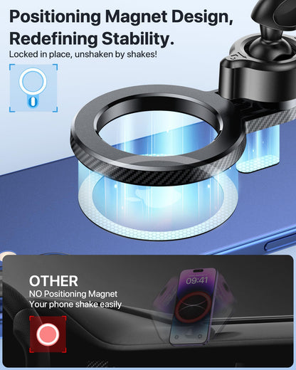 Miracase for MagSafe Car Mount【Won’t Block Vent &20 Strongest Magnets】 Magnetic Phone Holder for Car Phone Holder Mount Dash for Car Accessories for Women Men for iPhone 17 Pro Max Air 16 15 14 13 12 - Available at All In One Marketplace Canada