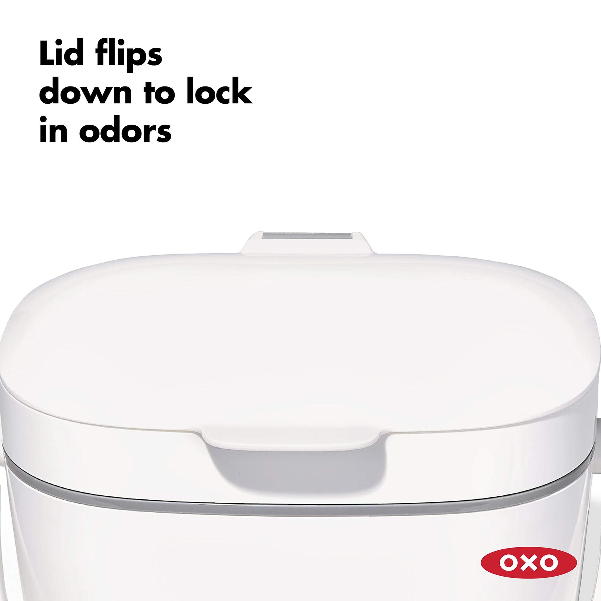 NEW OXO Good Grips Easy-Clean Compost Bin, White, 1.75 GAL/6.62 L OXO
