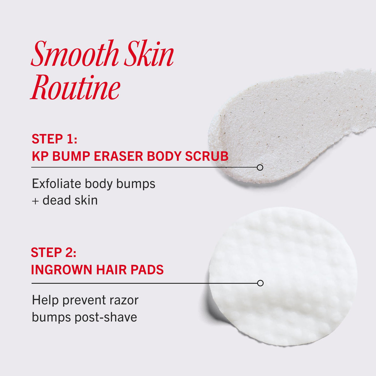 First Aid Beauty Smooth Skin Body Bestsellers Set, KP Bump Eraser Body Scrub + Ingrown Hair Pads, AHA Body Scrub and Razor Bump Pads, Keratosis Pilaris Treatment 2-Piece Gift Set, 28 ct, Unscented
