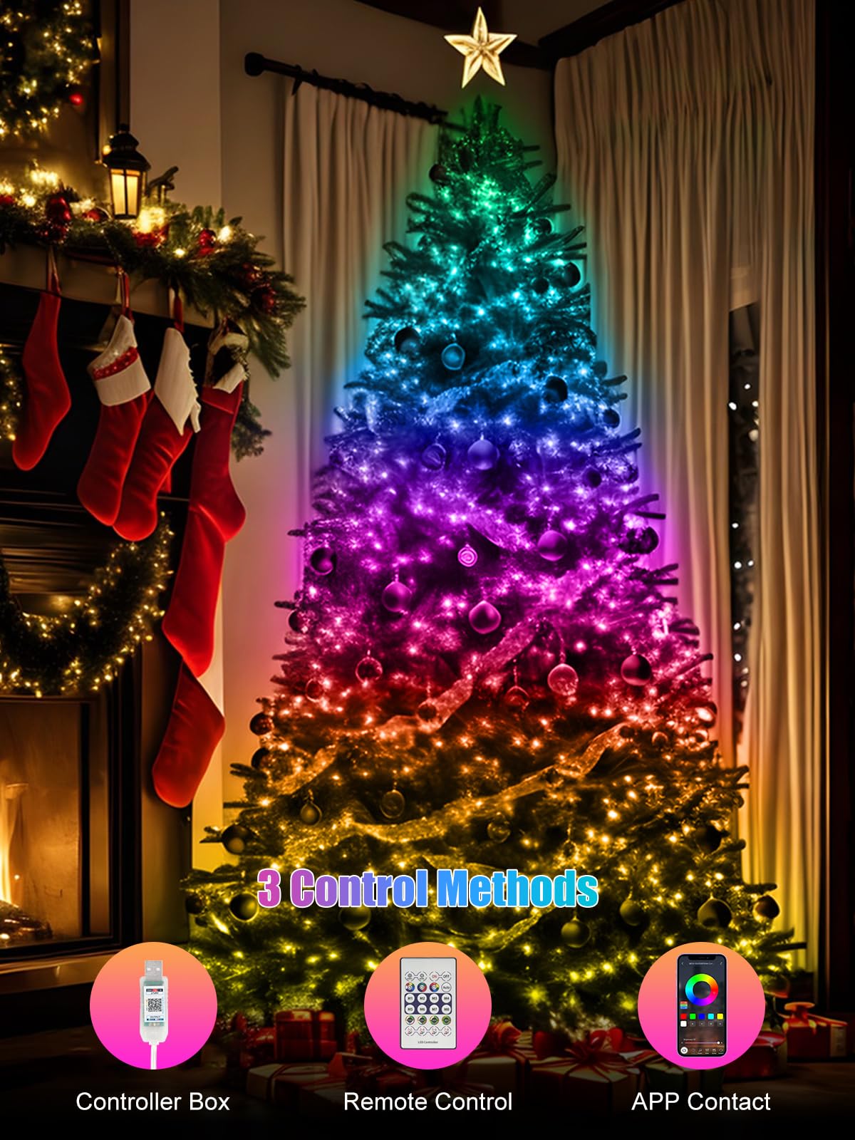 Electight Fairy Lights, 20M RGB Color Changing String Lights, Ultra Long 🍁 All In One Marketplace Canada
