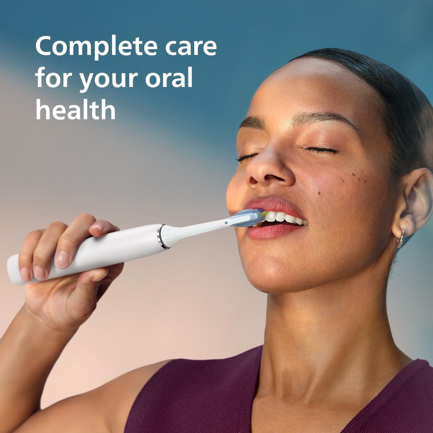 Philips Sonicare DiamondClean 9000 Electric Toothbrush - Sonic Toothbrush with App, Pressure Sensor, 12 Brushing Settings, Replacement Reminder, Charging Stand, Travel Case, White, HX9911/93