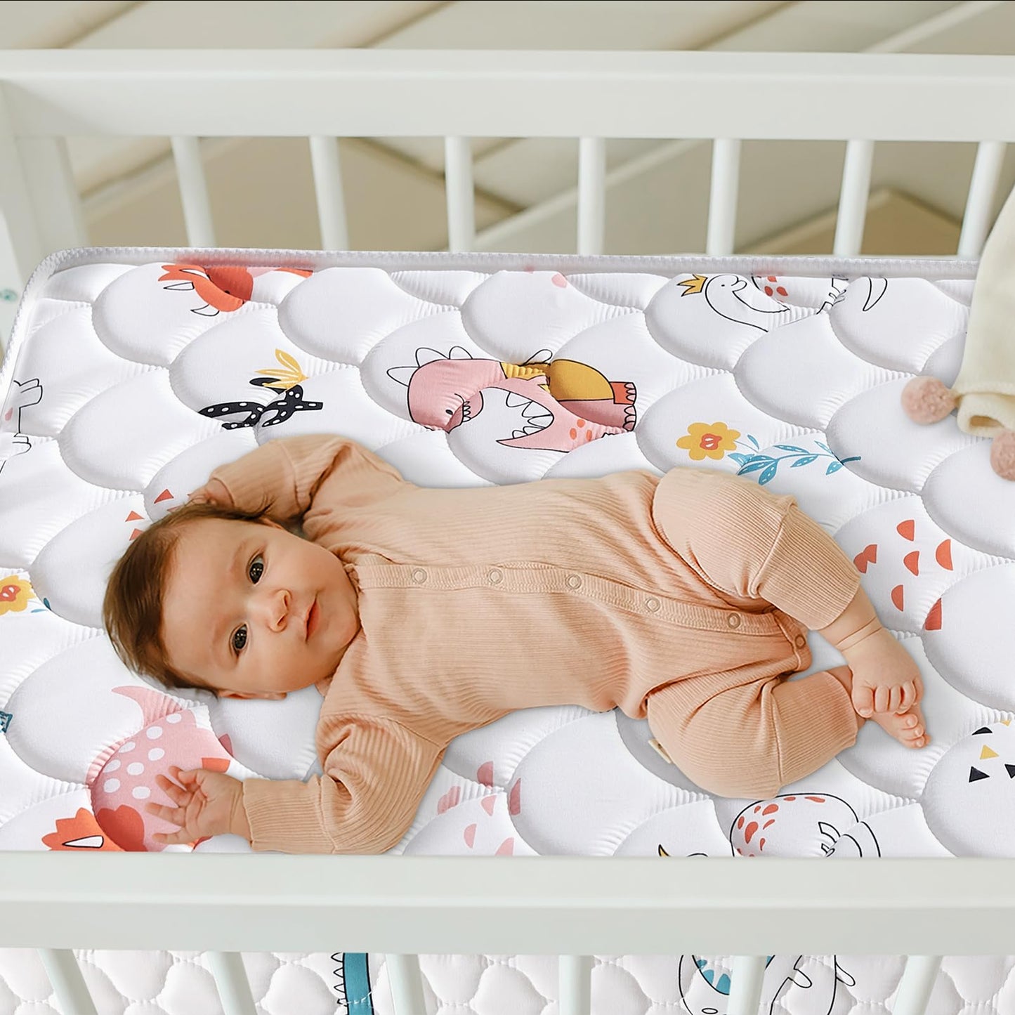 Premium Dual-Sided Crib & Toddler Mattress, Hypoallergenic, 5" Firm Soft Crib Mattress, Non-Toxic - Fits Standard Cribs & Toddler Beds - Available at All In One Marketplace Canada