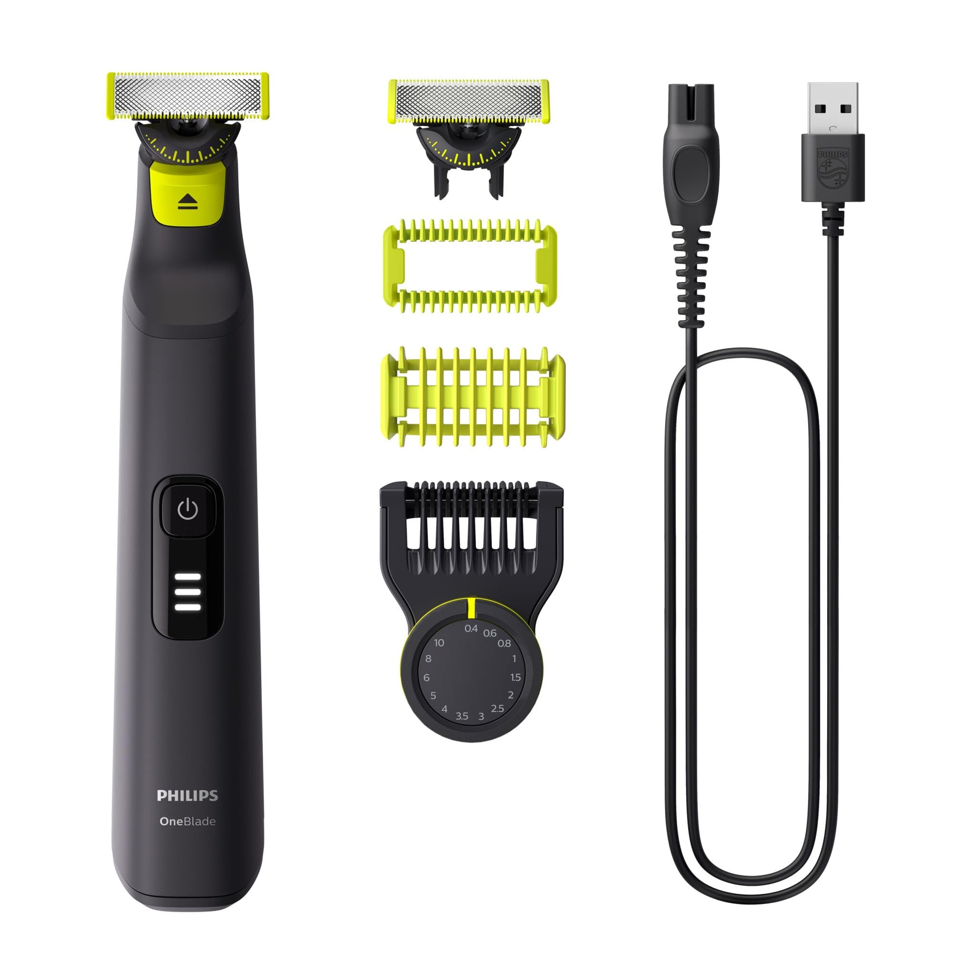Philips OneBlade 360 Pro, Wet & Dry, Trim, Edge & Shave with the 14 lengths Precision Comb, QP6542/15 - Available at All In One Marketplace Canada