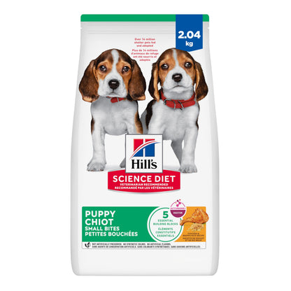 Hill's Science Diet Puppy Small Bites Chicken & Brown Rice Recipe Dry Dog Food 2.04 kg Bag Hill's Science Diet