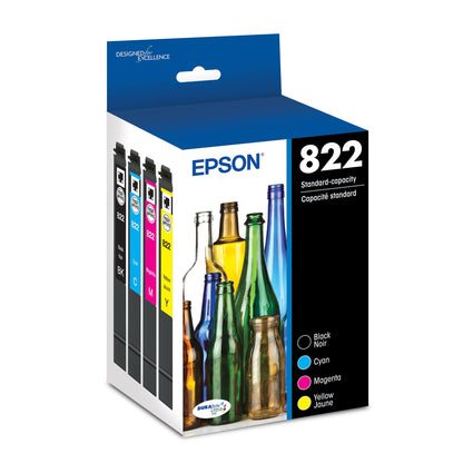 Epson 822 Genuine Ink Cartridge Black and Color Combo Pack T822120-BCS Epson