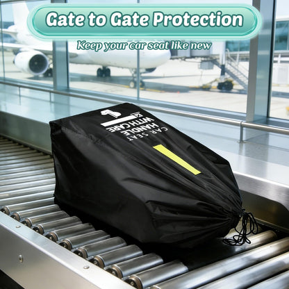 Car Seat Travel Bag: Carseat Travel Bag for Airplane Universal Fit Infant Carriers Booster Convertible Car Seats like Graco, Nuna, Doona, Cosco, Baby Travel Essentials for Flying, Gate & Baggage Check