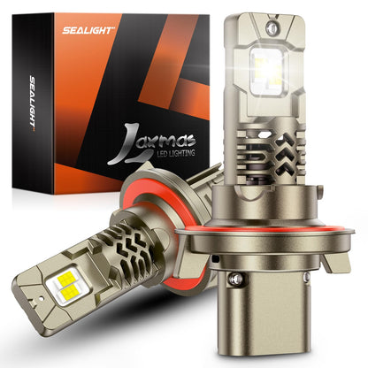 SEALIGHT 2026 Brightest H13 9008 LED Headlight Bulbs, 90,000LM 1200% Brighter, 6500K Cool White, 1:1 Halogen Size Wireless, 3 Min Plug and Play Halogen Replacement Conversion Kit, Pack of 2