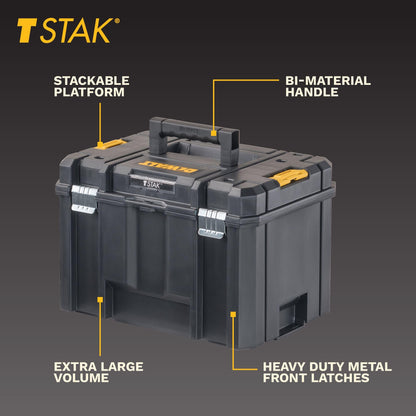 DEWALT TSTAK Tool Box, Deep (DWST17806), Black