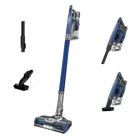 Shark Cordless Vacuum Cleaner with HEPA Filter, Lightweight, Portable, Rechargeable, Powerful Pet Hair Pickup, Removable Handheld, Crevice Tool, Dusting Brush, 50-min Runtime, Blue, IZ363HT - Available at All In One Marketplace Canada