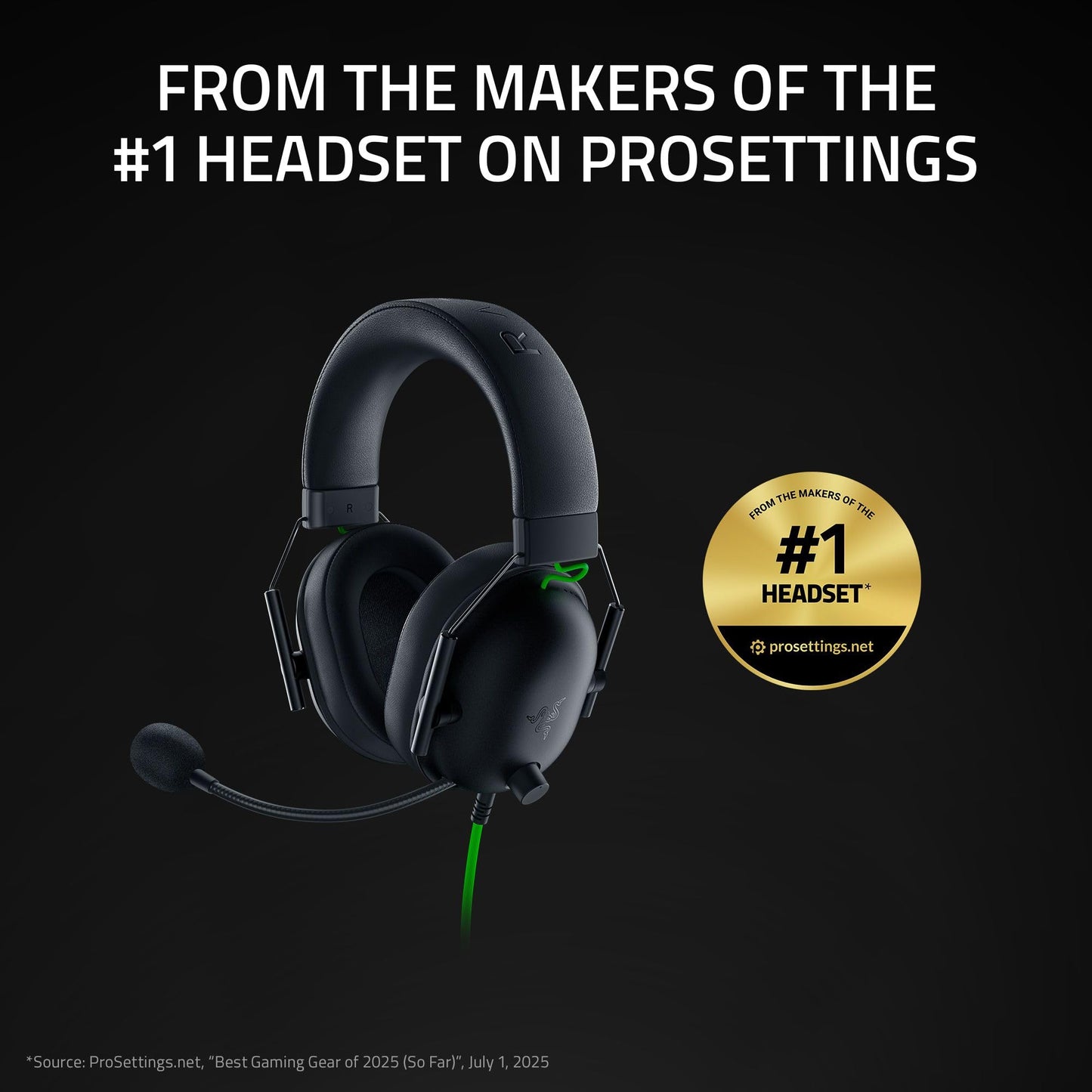 Razer BlackShark V2 X Gaming Headset: 50mm Drivers - Cardioid Mic - Memory Foam Cushion - Lightweight- Comfortable, Noise Isolating Earcups - for PC, PS4, PS5, Switch - 3.5mm Audio Jack - Black