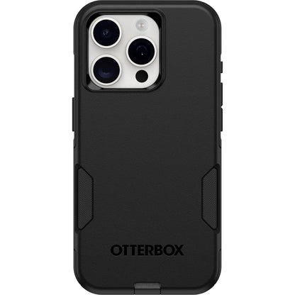 OtterBox iPhone 15 Pro (Only) Commuter Series Case - Black, Slim & Tough, Pocket-Friendly, with Port Protection