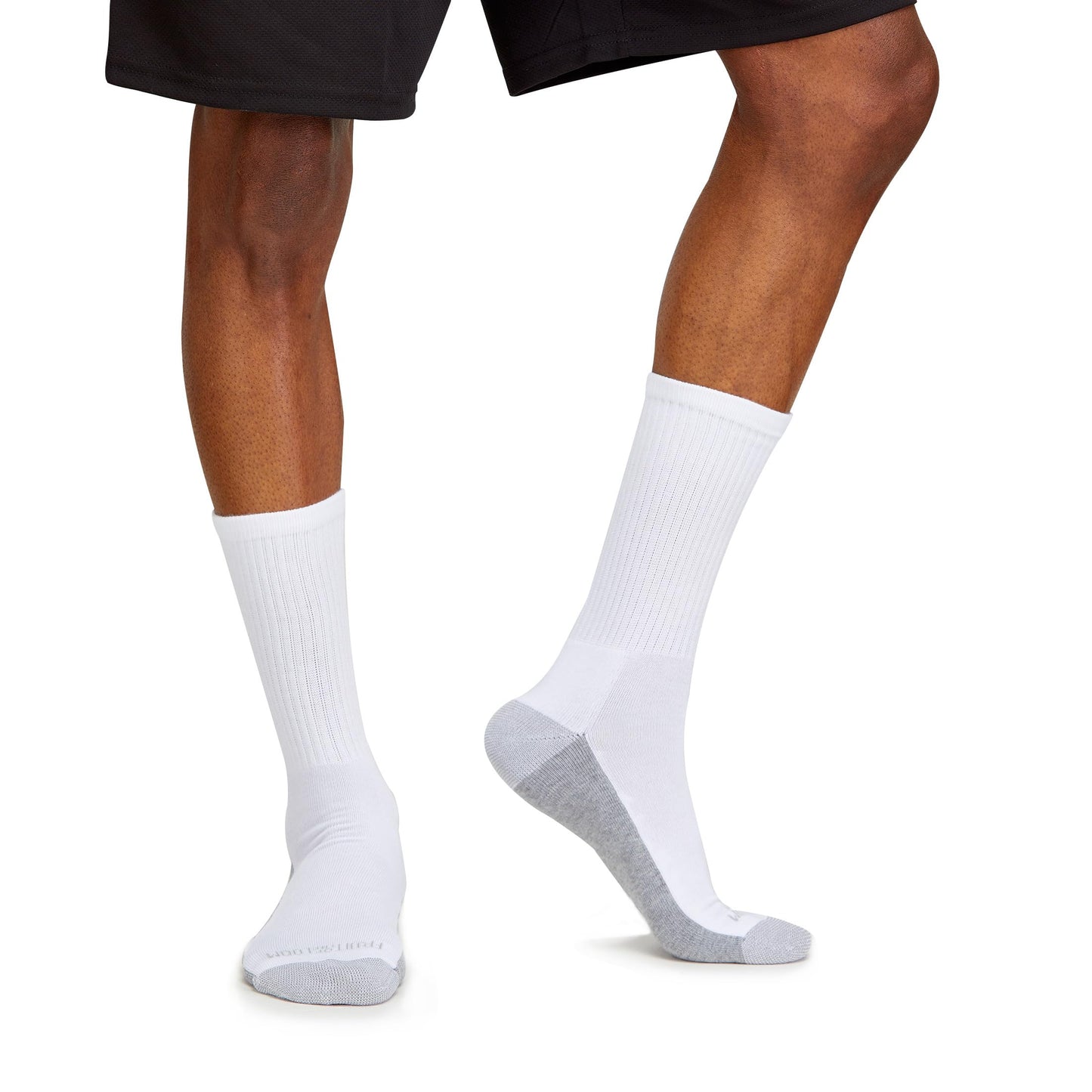 Fruit of the Loom Men's Dual Defense Crew Socks (12 Pack), White, Medium (6 - 12) 🍁 All In One Marketplace Canada
