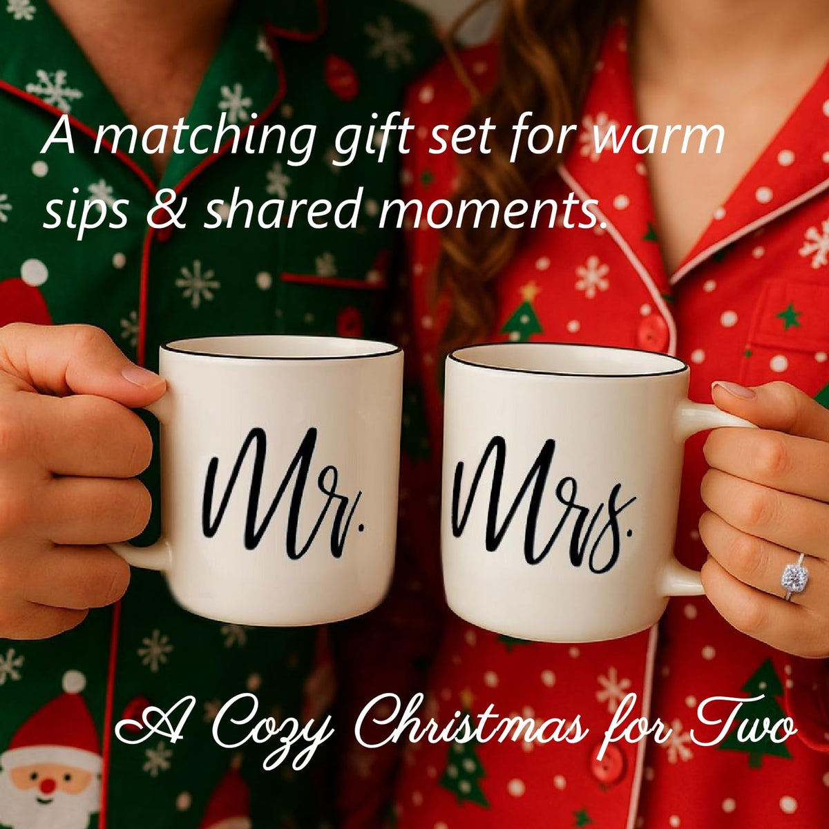 Triple Gifffted Mr and Mrs Coffee Mugs Couples Gift Set, 380 ml Ceramic 🍁 All In One Marketplace Canada
