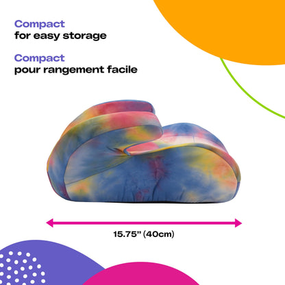 Cosco Kids Topside Lightweight Backless Belt-Positioning Booster Car Seat, Washable Cover, Tie Dye