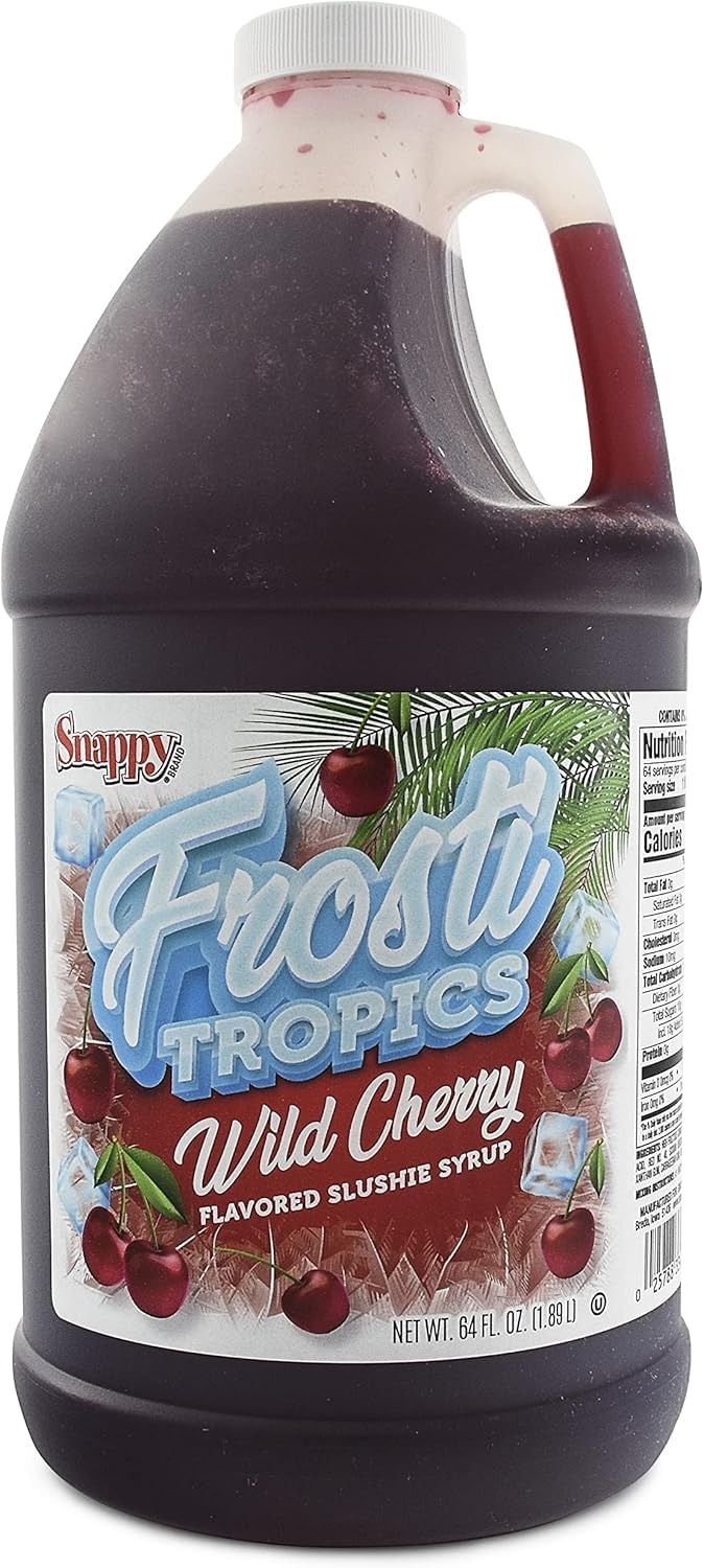 Snappy Frosti Tropics Wild Cherry Slushy Mix, Slushie Syrups for Machine, Granita Slushy Syrup, Kid Slushie Machine Mix, Slushy Mix For Frozen Drink Machine, 1/2 Gallon 🍁 All In One Marketplace Canada