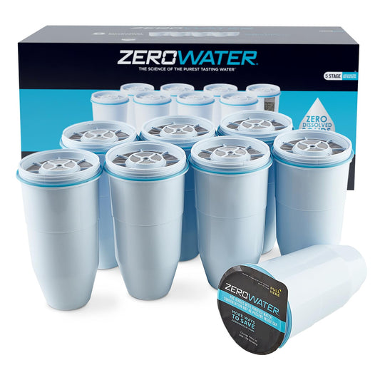 Filtre de rechange officiel ZeroWater – Filtre de rechange 0 TDS à 5 étapes – Système certifié IAPMO pour réduire le plomb, le chrome et le PFOA/PFOS, paquet de 8 🍁 All In One Marketplace Canada