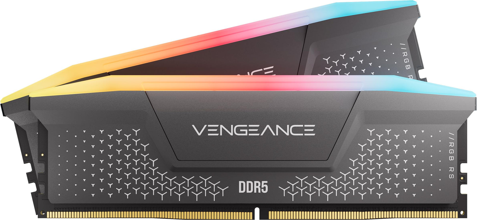 CORSAIR Vengeance RGB RS DDR5 RAM 32GB (2x16GB) Up to 6000MHz CL36-44-44-96 1.35V AMD Expo Intel XMP Computer Desktop Memory – Gray (CMG32GX5M2E6000Z36) Corsair