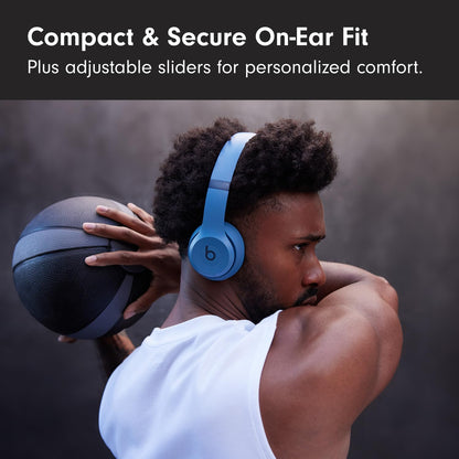 Beats Solo 4 - Wireless Bluetooth On-Ear Headphones, Apple & Android Compatible, Up to 50 Hours of Battery Life - Slate Blue