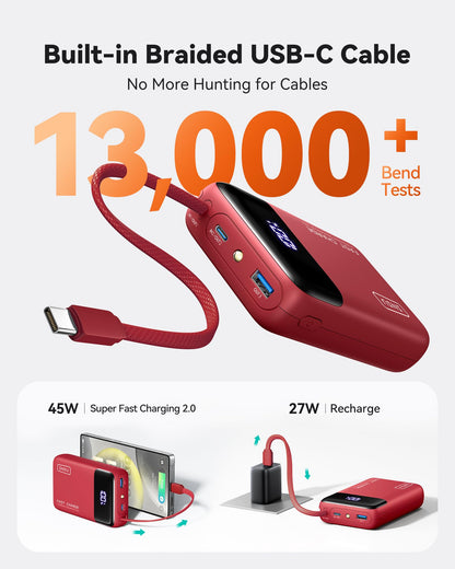 INIU 20000mAh Power Bank, Smaller 45W Fast Charging Travel Portable Charger