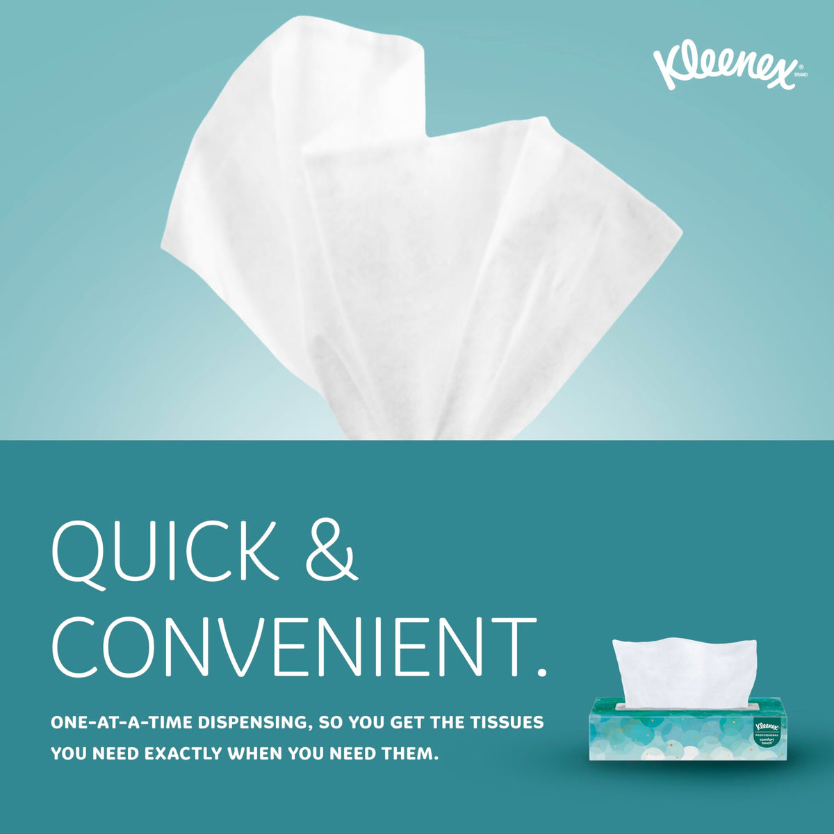 Kleenex Professional Facial Tissue, Bulk (21400), 2-ply, White, Flat Boxed Format for Business (100 tissues/Box, 36 Boxes, 3,600 Sheets/case)