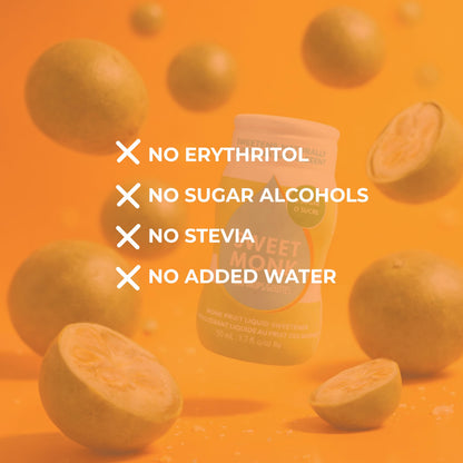 SweetMonk - 100% Pure Original Monk Fruit Liquid Sweetener Sugar Substitute - 1.7oz | No Water Added MonkFruit Extract | Zero Calorie Keto Friendly MonkFruit Drops | Vegan, Gluten Free | No Stevia